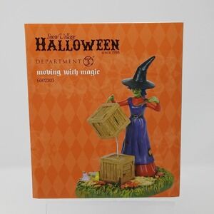Department 56 Halloween Moving With Magic Snow Village 6002303